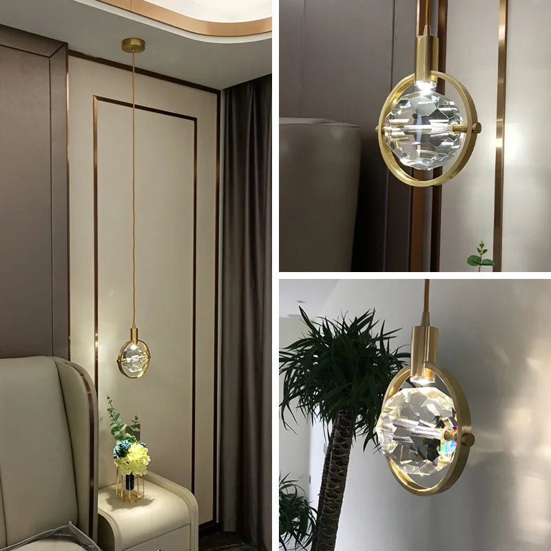 lustre en cristal créatif pour décoration intérieure moderne - vue 6 sur 8
