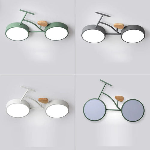 plafonnier led moderne au design nordique monté en surface - vue 6 sur 9