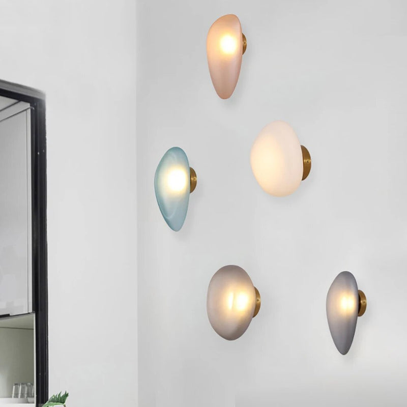 applique led nordique design moderne galet chambre escalier lumière