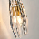 Nordic crystal and copper modern minimalist wall light