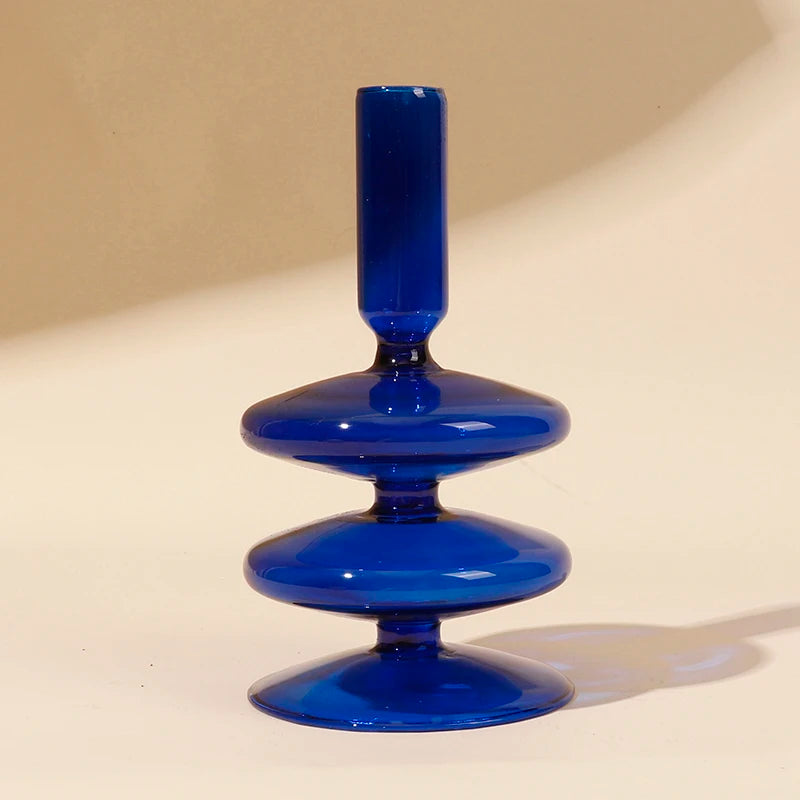 bougeoirs en verre pour décoration romantique et fêtes - vue 13 sur 14