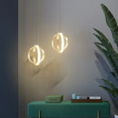 Nordic designer pendant light with gold ring