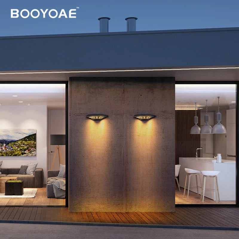 Lumières extérieures LED balcon éclairage mural hôtel paysage lampe terrasses jardins magasin allées porte poteaux UFO étanche applique murale - vue 5 sur 7