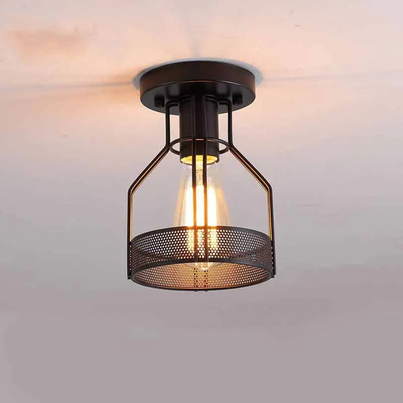 plafonnier rétro vintage lampe industrielle pour hôtel bar restaurant - vue 7 sur 6
