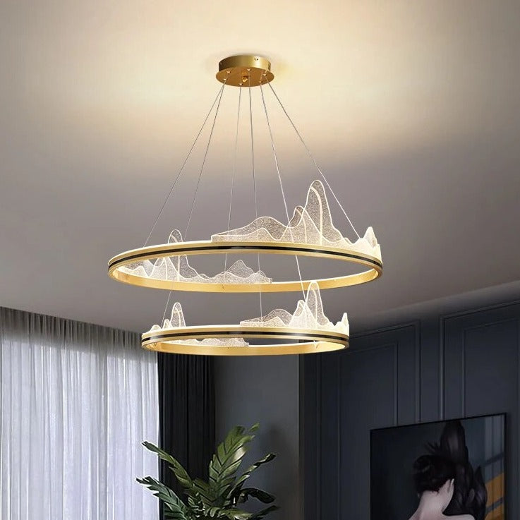 Luxe cercle design suspensions villa - vue 3 sur 13