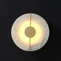 applique murale en marbre et cuivre led de luxe