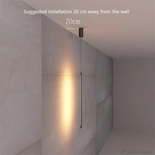 Modern minimalist decorative LED pendant light - vue 4 sur 8