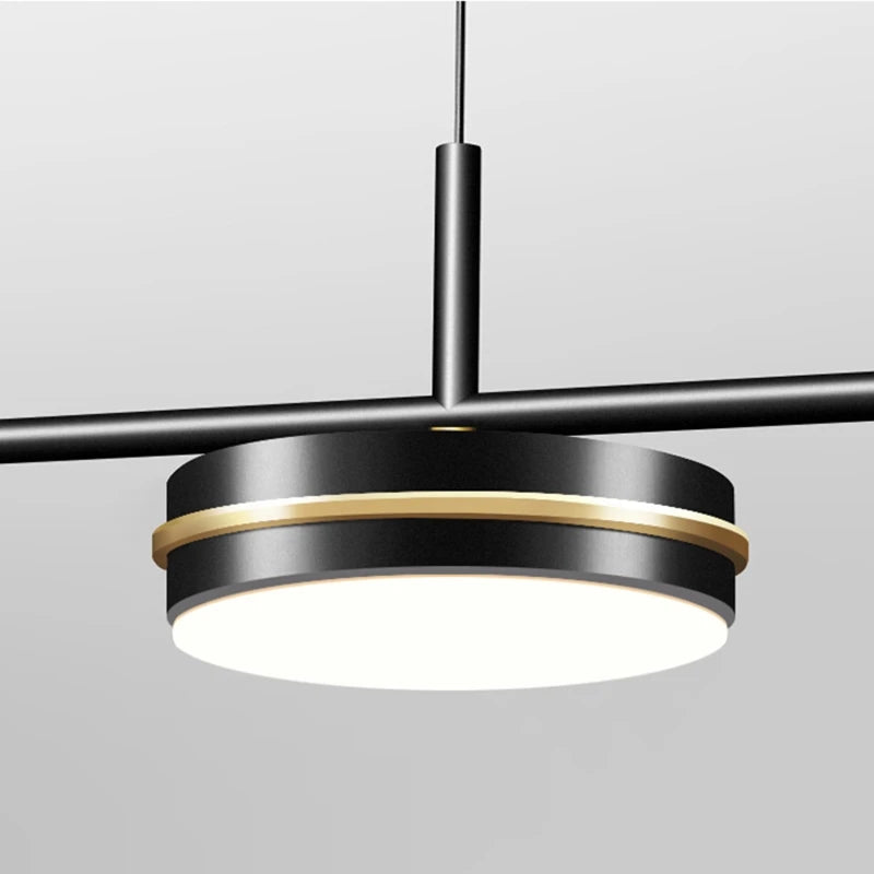 lustre moderne à LED avec télécommande pour décoration intérieure - vue 7 sur 8