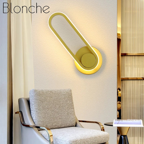 Modern minimalist LED wall light for decorative interiors - vue 2 sur 9