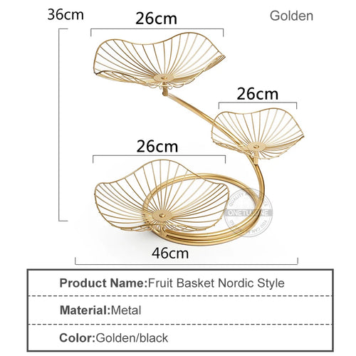Fruit Basket, 3 Tier Fruit Basket Bowl Vegetable Organizer for Kitchen, Detachable Vegetable Storage，Fashion Fruit Bowl - vue 4 sur 8