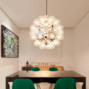 suspension luminaire moderne bulles taraxacum nordique en verre