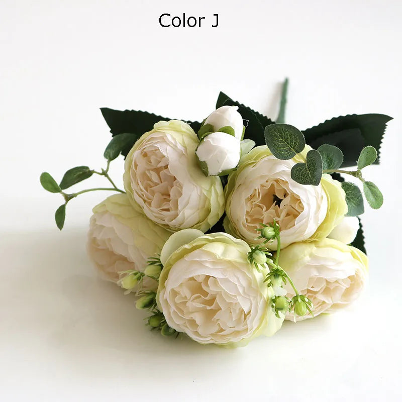 bouquet de fleurs artificielles pour décoration de jardin et mariage - vue 12 sur 18