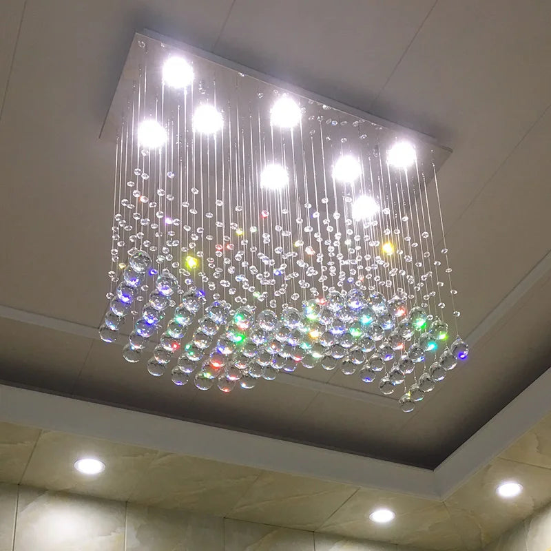 lustre moderne en cristal pour décoration intérieure élégante - vue 3 sur 6