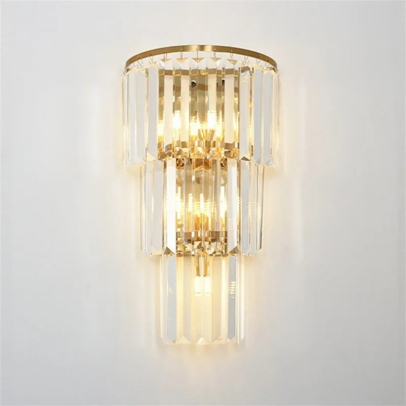 Modern minimalist crystal wall light for interior decoration - vue 3 sur 9