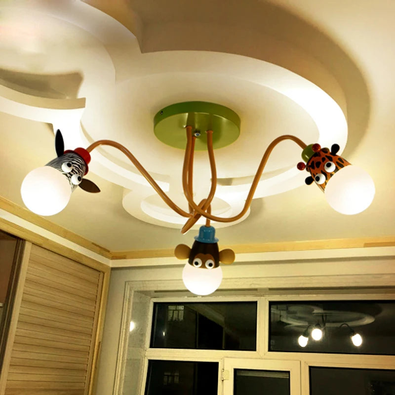 lustre animal pour chambre enfant et salle à manger - vue 6 sur 9