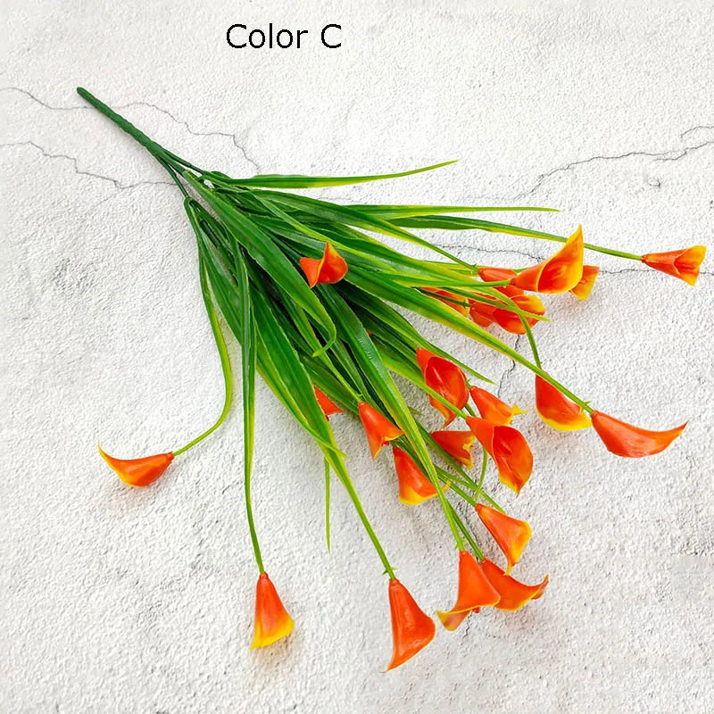 bouquet de 25 têtes de mini calla artificiel décoration florale élégante - vue 4 sur 12