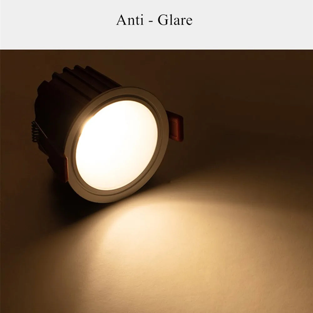spot led en aluminium anti-éblouissement encastré pour maison - vue 4 sur 6