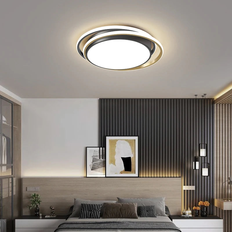 plafonnier led géométrie créative simplicité élégance éclairage intérieur - vue 7 sur 11