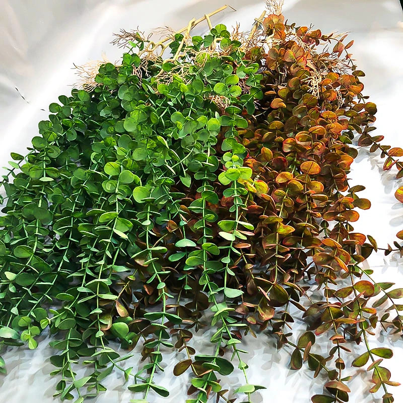 plantes artificielles en rotin d'eucalyptus pour décoration intérieure et extérieure - vue 3 sur 8