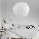 Modern nordic feather LED pendant lamp vintage loft chandelier for dining room kitchen home