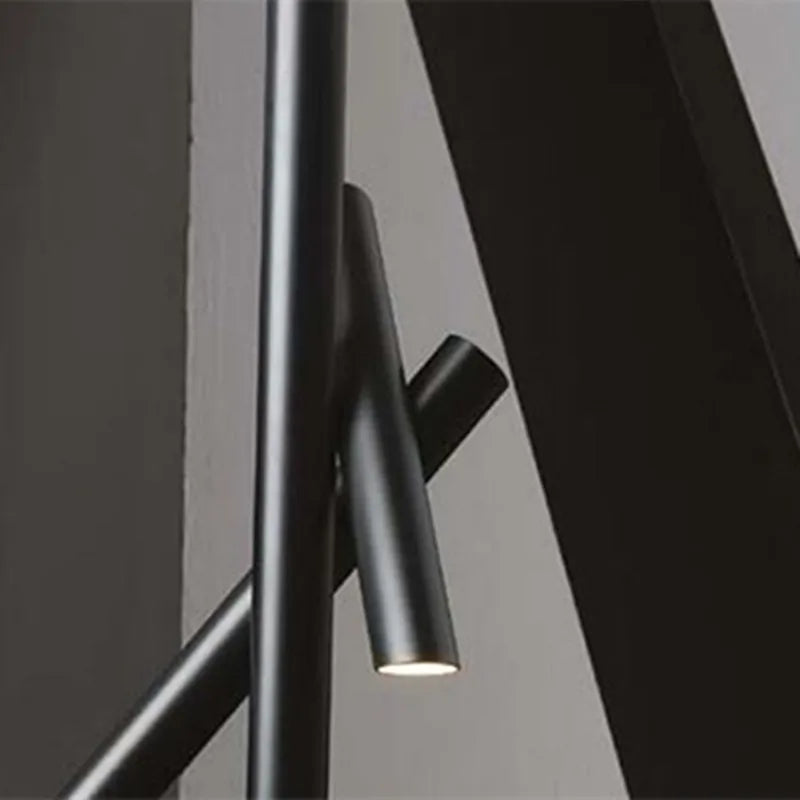suspension moderne en métal design tubes créatifs pour intérieur - vue 9 sur 9