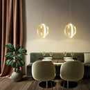 Nordic designer pendant light with gold ring