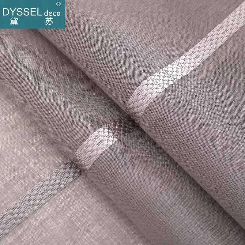 Rideau rayures style européen transparent salon chambre maison