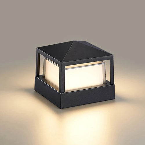 (WECUS) Nordic Garden Villa Pillar Light, Outdoor Courtyard Wall Light, Outdoor Waterproof Landscape Lawn Light - vue 3 sur 10