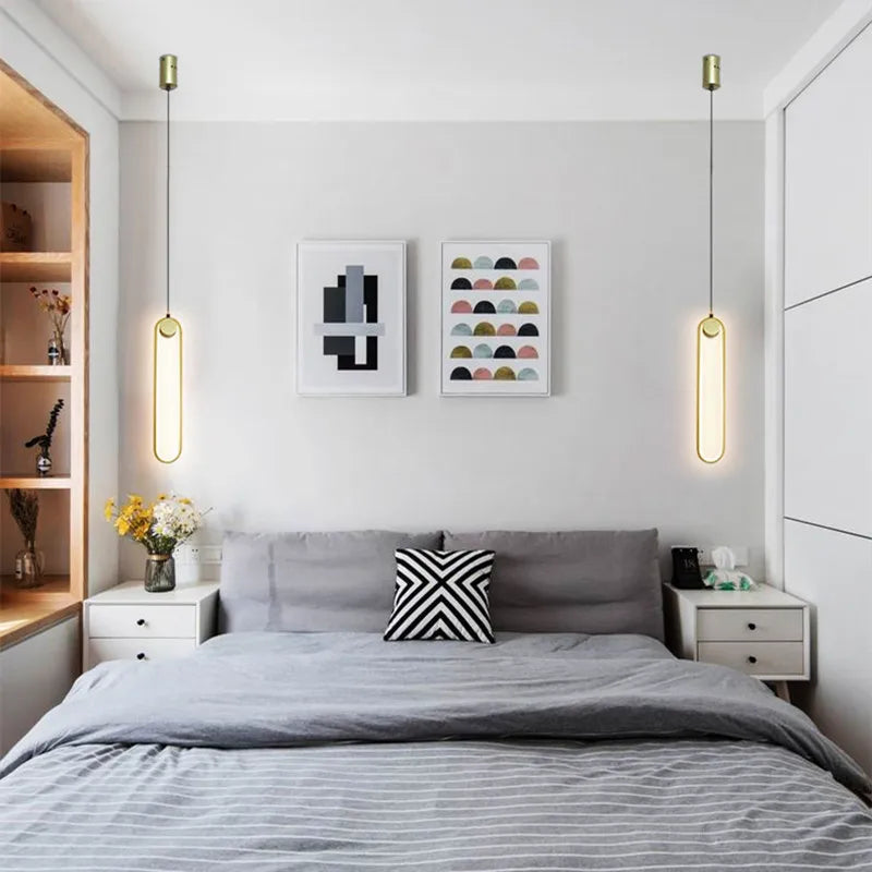 lustre moderne led suspendu design minimaliste éclairage suspension