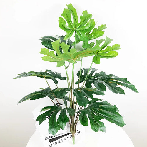 feuilles tropicales monstera palmier artificiel pour décoration intérieure - vue 13 sur 18