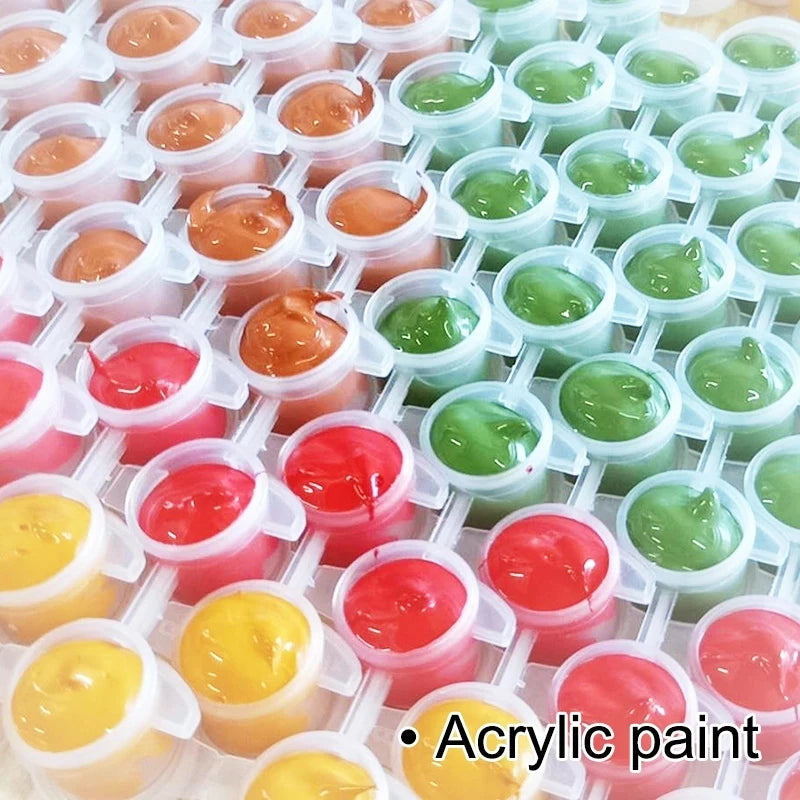 kit de peinture abstraite par numéros pour décoration artisanale - vue 5 sur 7