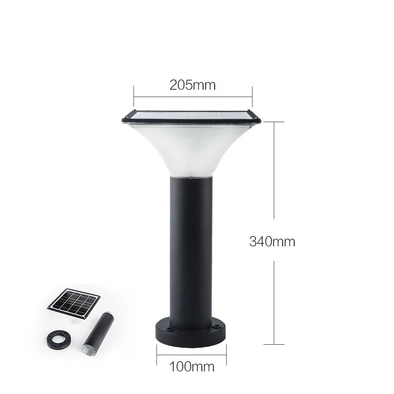Lampe de pelouse solaire extérieure LED lampe de stigmatisation rougeoyante sans électricité couloir de jardin moderne terrasse ronde lumières de pelouse imperméables - vue 11 sur 18