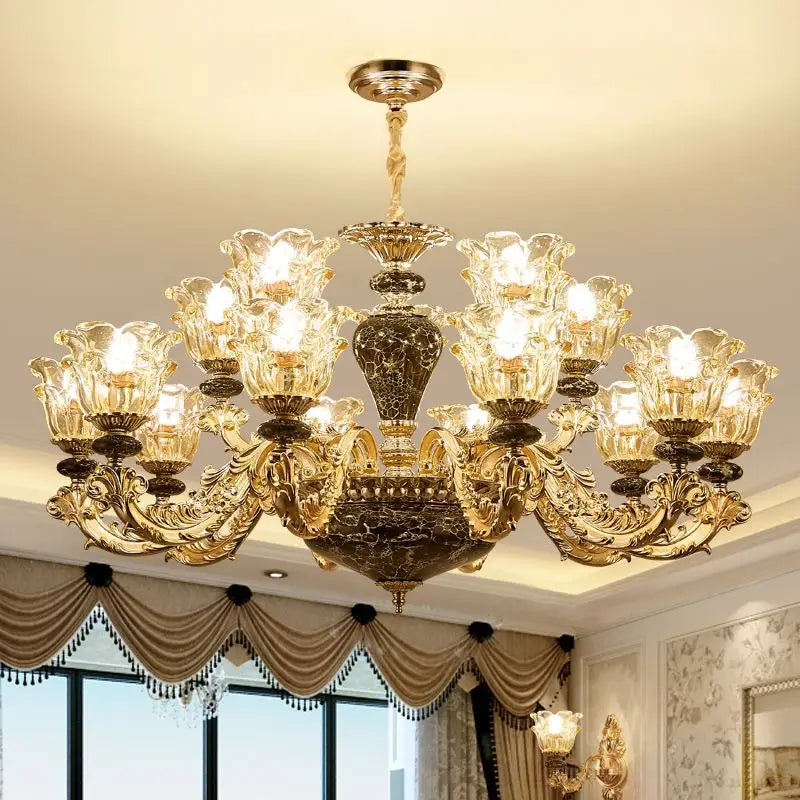 lustre en cristal de luxe pour une ambiance minimaliste - vue 6 sur 16