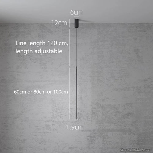 Modern minimalist decorative LED pendant light - vue 5 sur 8