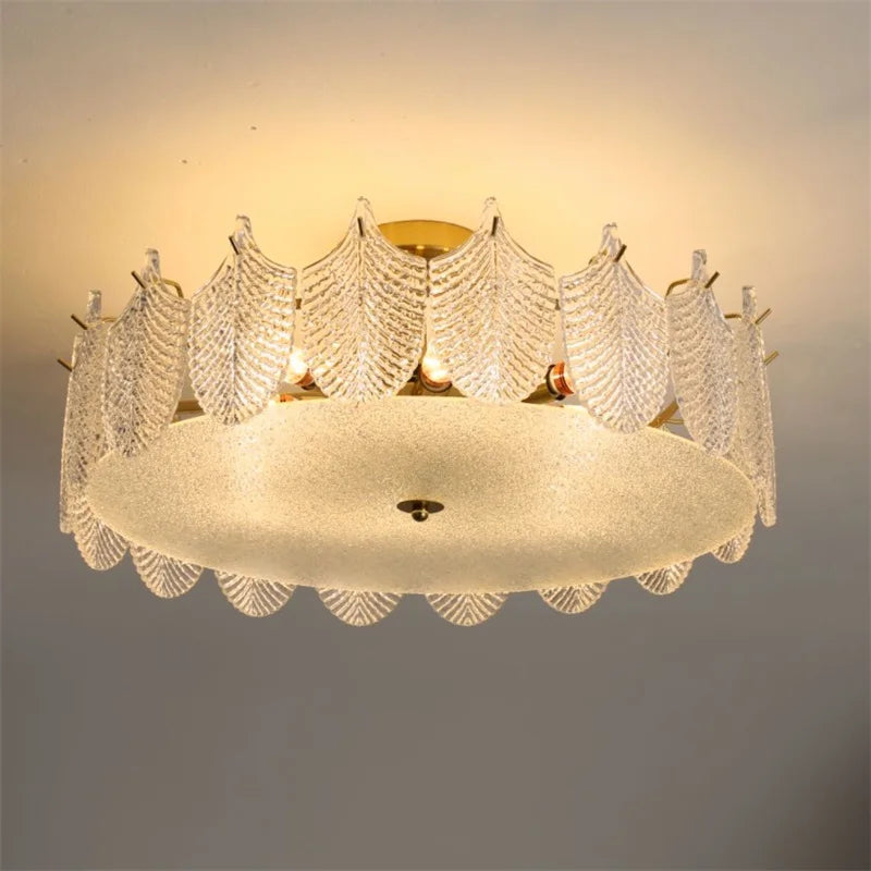 lustre de luxe en verre pour décoration intérieure élégante et moderne - vue 5 sur 17