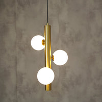 lustre moderne en verre mat suspension led luminarias