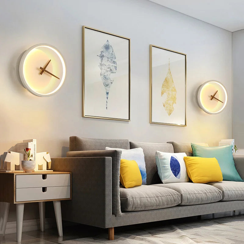 applique murale led design nordique en forme de croissant - vue 4 sur 8