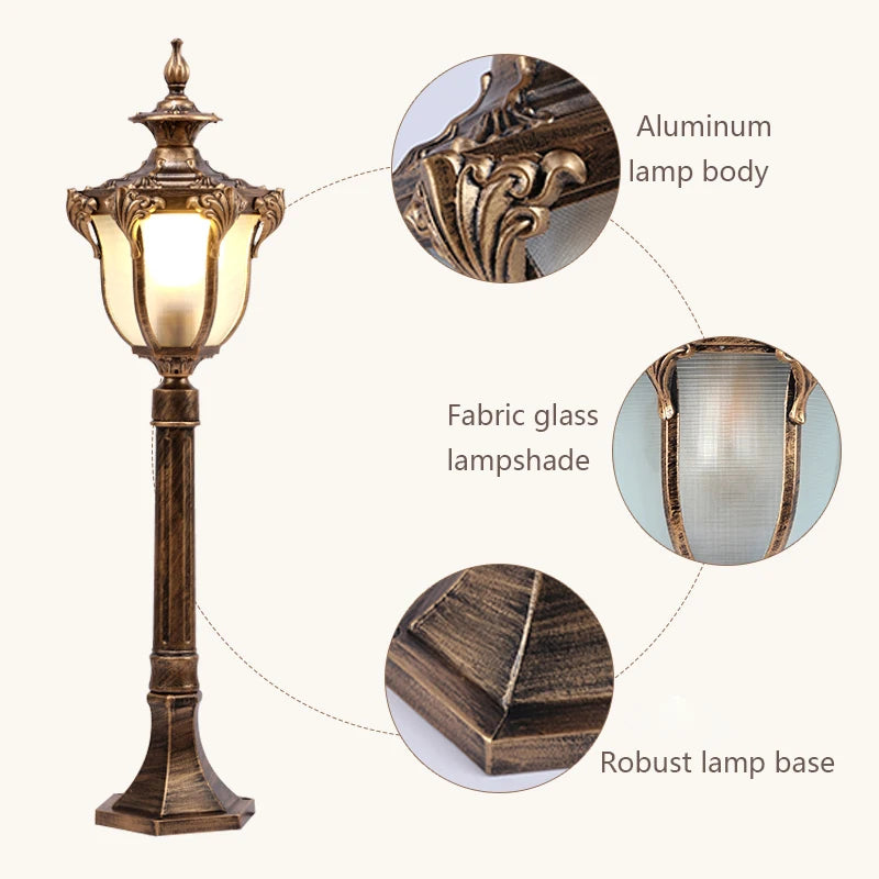 lampe de pelouse led étanche pour jardin et extérieur - vue 11 sur 10