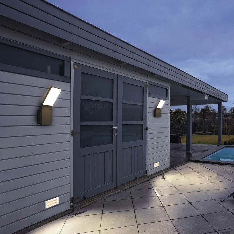 Éclairage mural extérieur LED lumières escalier entrée balcon maison jardin porche terrasse applique étanche phare de porte - vue 6 sur 7