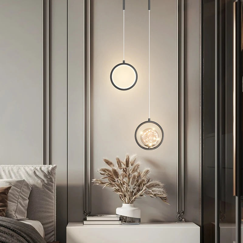Modern minimalist nordic style double head chandelier - vue 3 sur 10