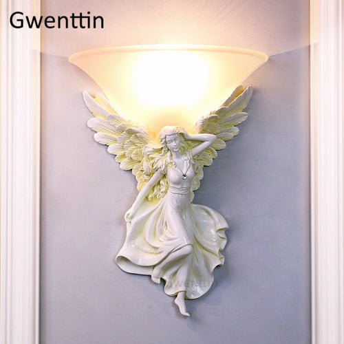 applique murale moderne déesse ange art déco design élégant pour intérieur