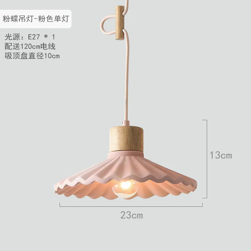 suspension moderne simple led en ciment nordique - vue 13 sur 16