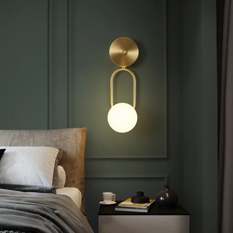 applique murale moderne en cuivre pour décoration intérieure élégante - vue 5 sur 9