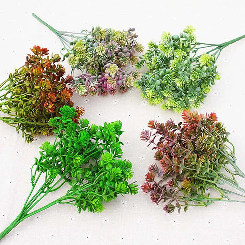 28 têtes de plantes succulentes artificielles pour décoration mariage jardin - vue 2 sur 12