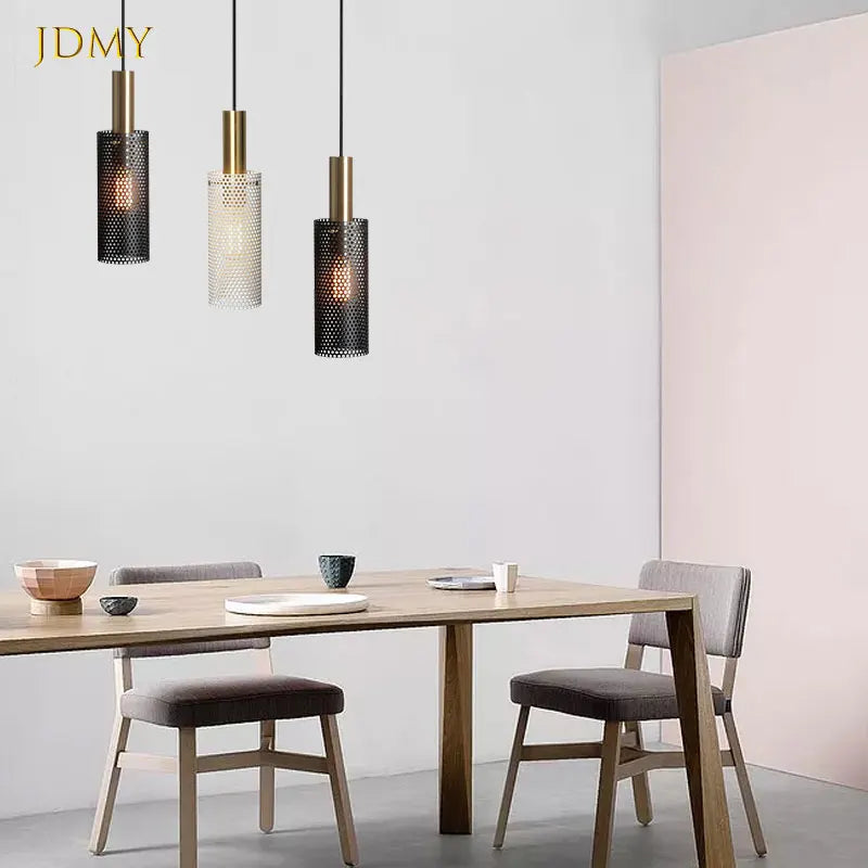 Suspension lampe lampe suspendue nordique moderne loft suspendu lustre dispositif E27 LED lustre cuisine salle à manger bar salon - vue 3 sur 8