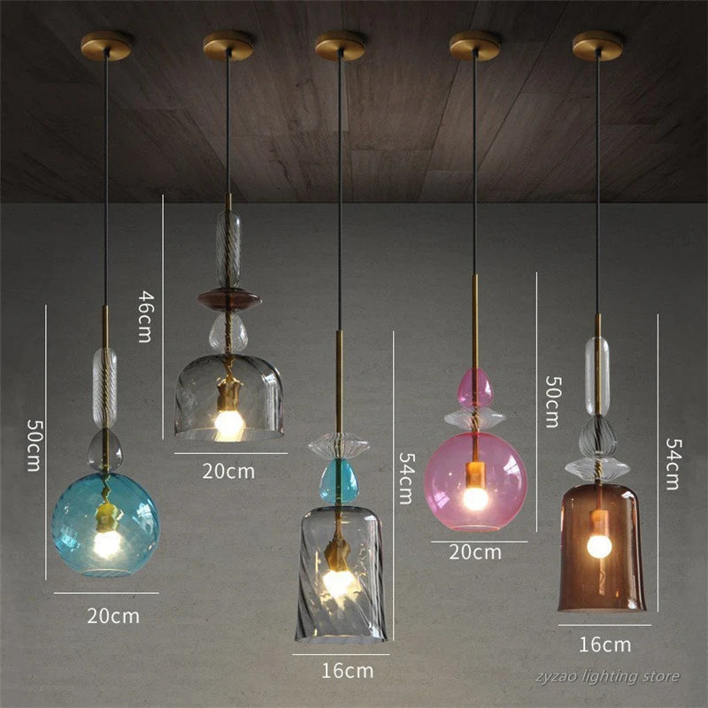 suspension en verre moderne pour décoration intérieure élégante - vue 5 sur 10