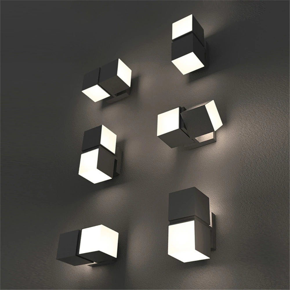applique murale led étanche extérieur éclairage moderne décoratif paysage jardin allée - vue 7 sur 11