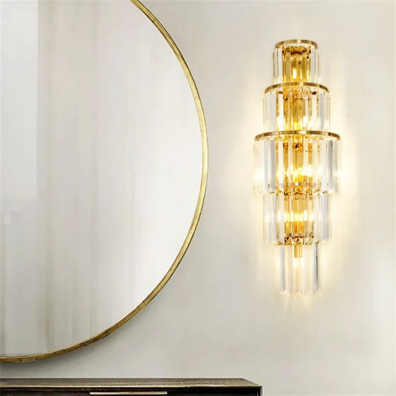 Modern minimalist crystal wall light for interior decoration - vue 4 sur 9