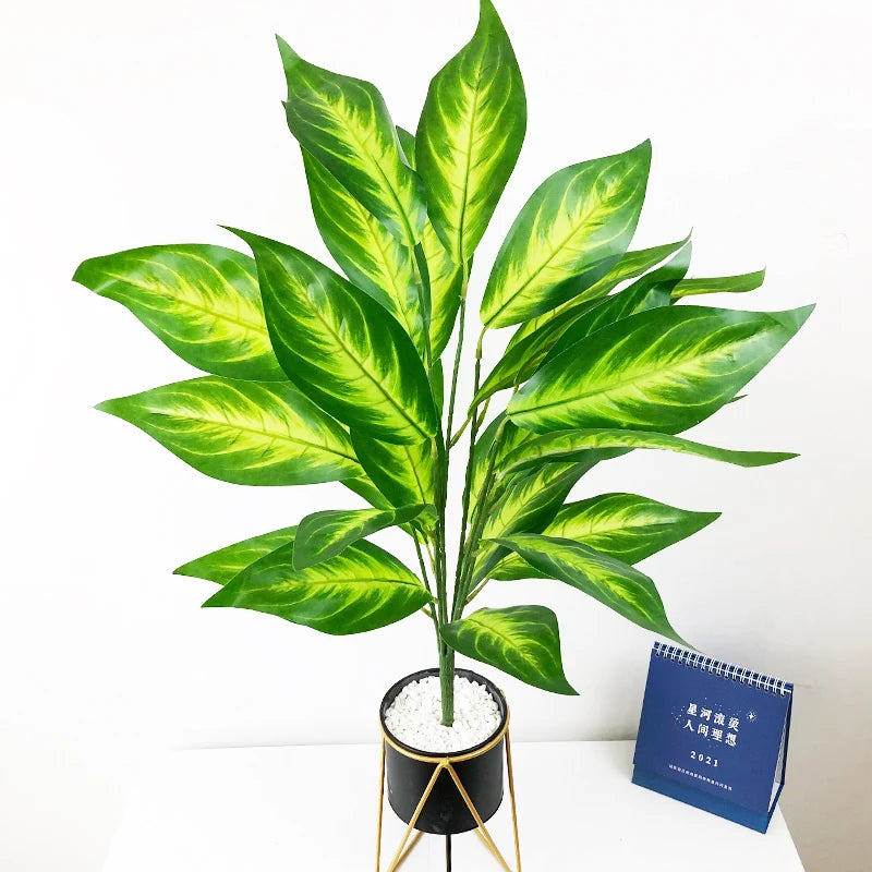 grand arbre artificiel monstera tropical pour décoration intérieure et jardin - vue 5 sur 13