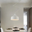 Modern minimalist wrought iron pendant light